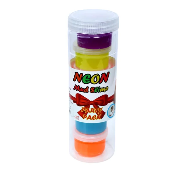 Kids Playing Uses Top Quality Neon Mud Slime Party Pack with 6 Shade For Sale By Indian Manufacturer & Suppliers
