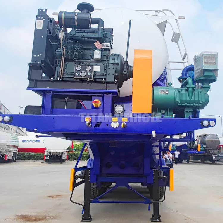 Brand New 3 Axle 40ton 50ton V Type Bulk Cement Tanker Trailer Dry Powder Cement Bulker