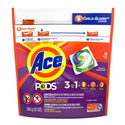 Wholesale Price Supplier Ace PODS Liquid Detergent Pacs (90 ct.)