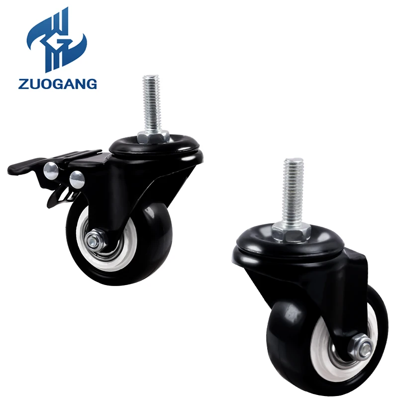 Zuo Gang Plastic Universal Castor Roller Wheels Furniture Nylon/PVC Caster Heavy Duty Wheels for wheels casters