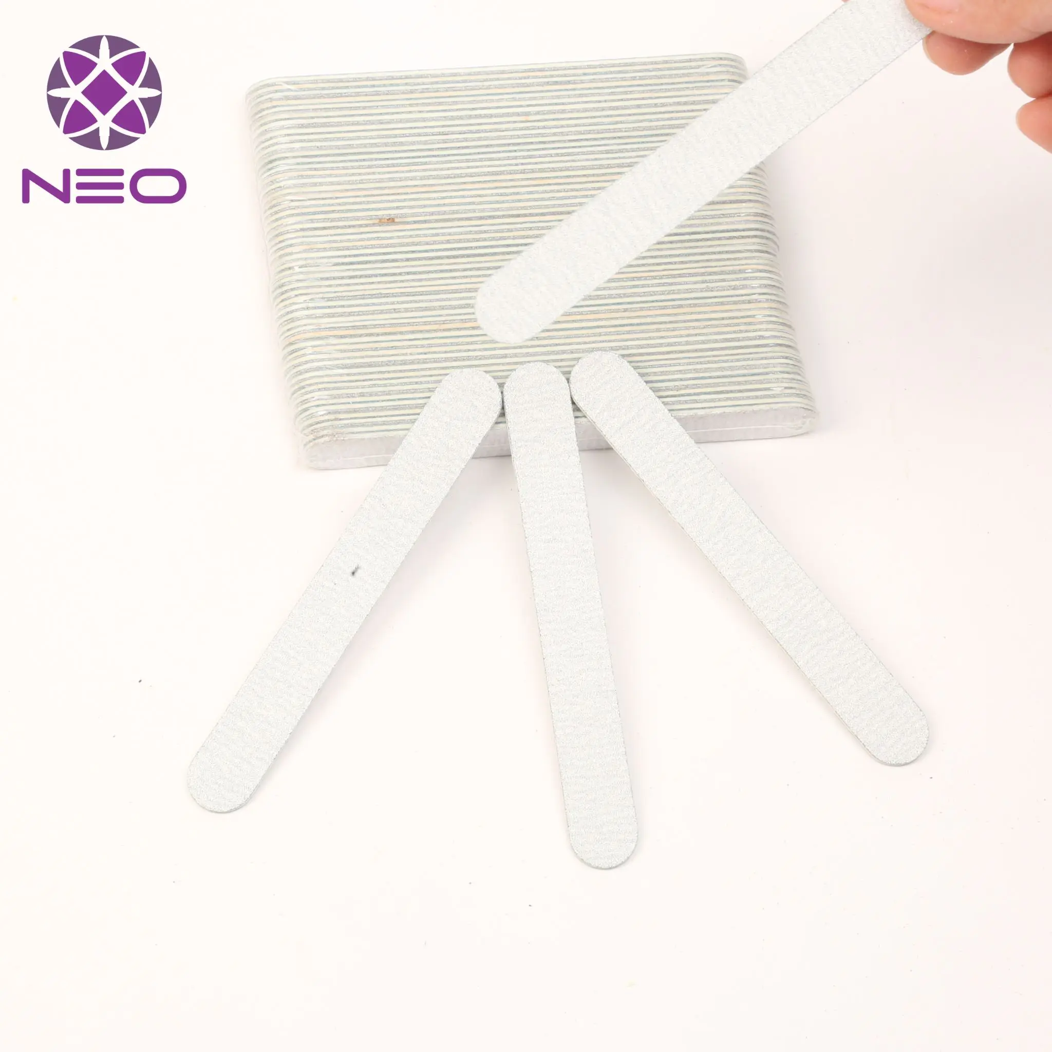 High Quality OEM Custom Printing Logo Nail File Disposable Nail File White Color From Vietnam Wholesale