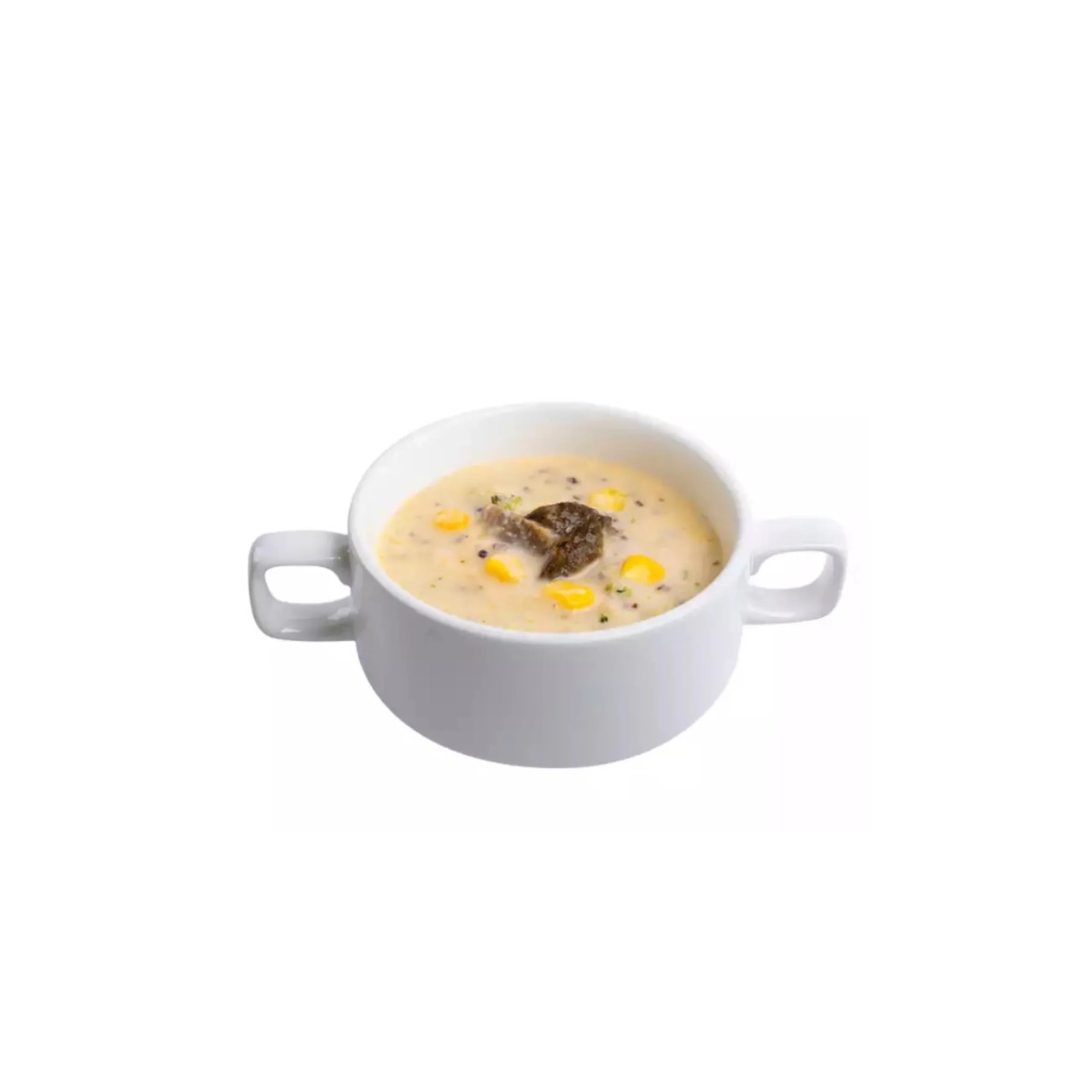 low in calories  vegan frozen creamy cauliflower rice soup with flavorful porcini mushroom