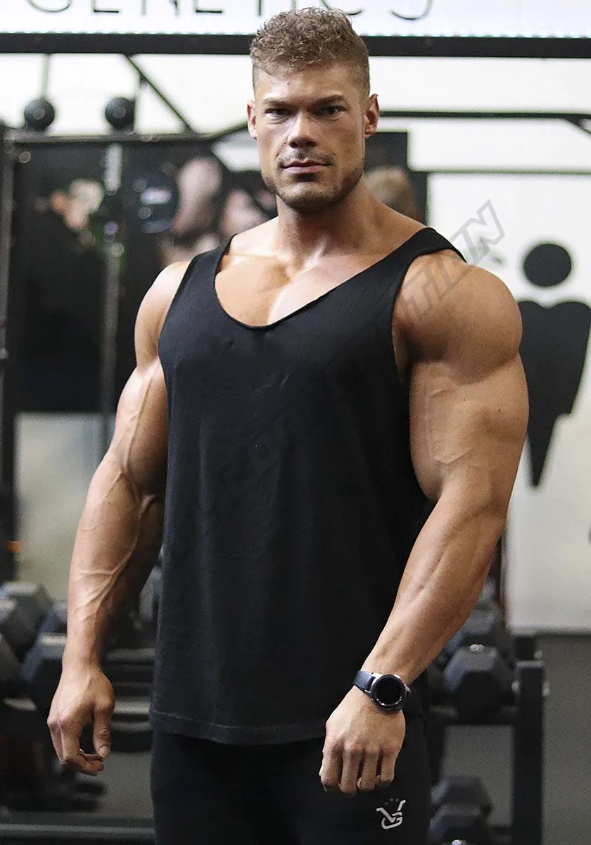 GYM KING классические негабаритные Топ без рукавов в винтажном стиле; Большие размеры мужские из джерсовой ткани детский комбинезон/майка для мужчин жилет бодибилдеров