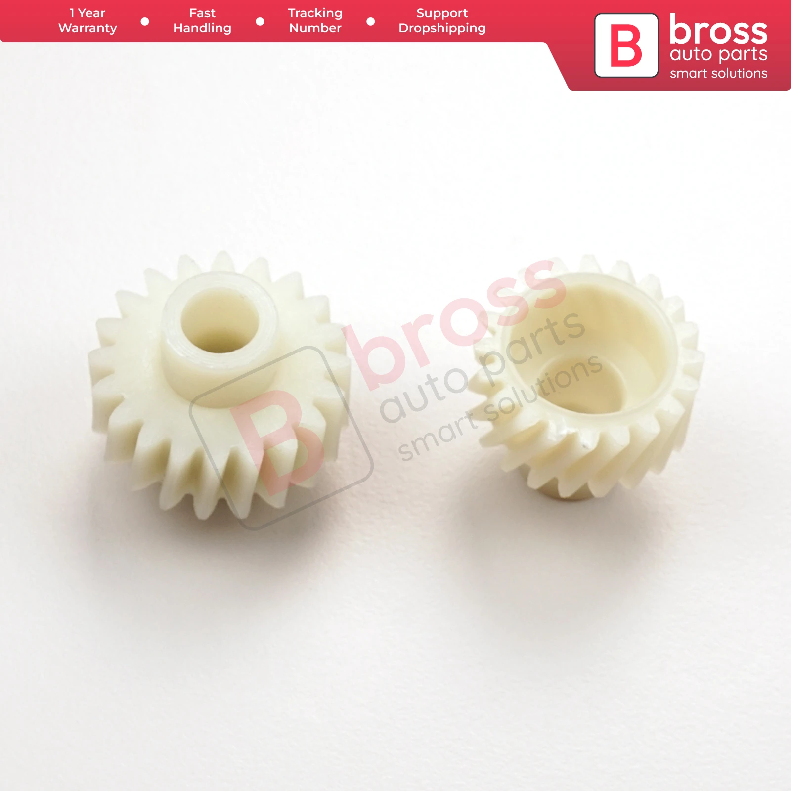 BGE705 Seat Adjuster Motor Repair Two Plastic Gear Set for Tahoe Yukon 2007-2014 Bross Auto Parts Made In Turkey