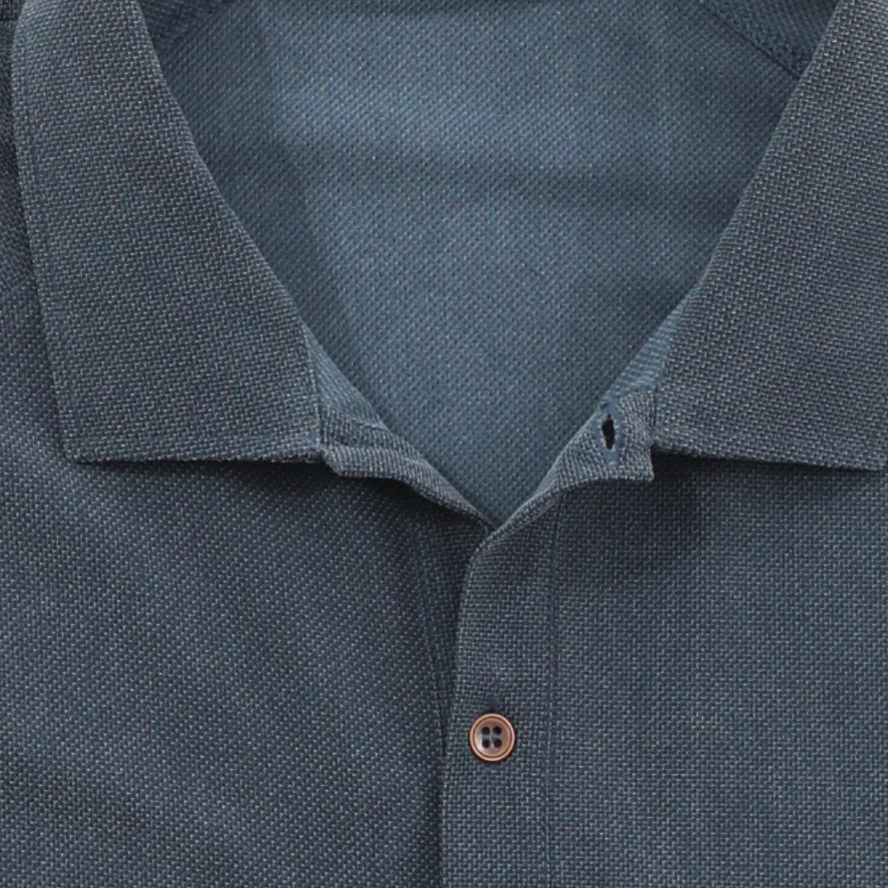 High Quality Made in Italy Polo for Men With Long Sleeves Customization Available Standard Collar