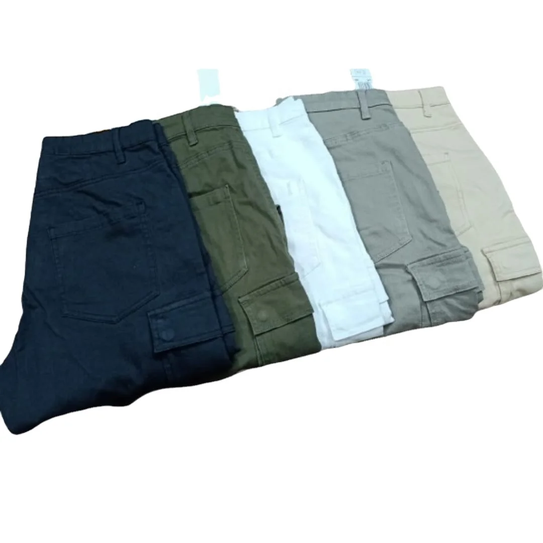 Custom Casual Multi Pocket Straight Outdoor Cargo Pants  Plus Size Summer Cargo Pants for Men (Ready Stock)