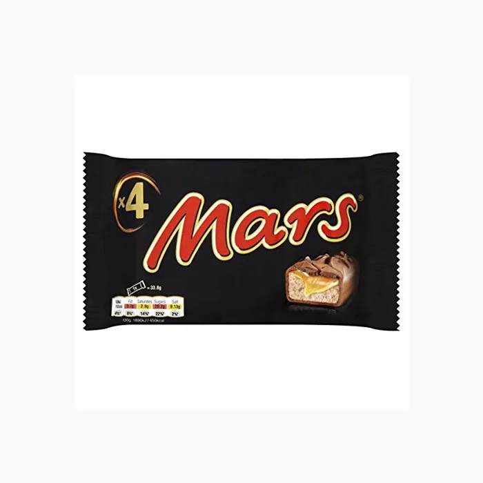 Плитка шоколада Mars 51Gr x 24 шт. 12 коробка мягкая нуга и карамель покрытые хрустящим шоколадом