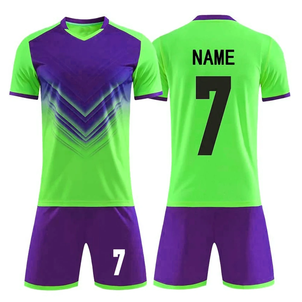 2025 New Fashion Customised Football Team Jersey Soccer Shirt Sets Sublimation Uniform Custom Soccer Wear Uniform
