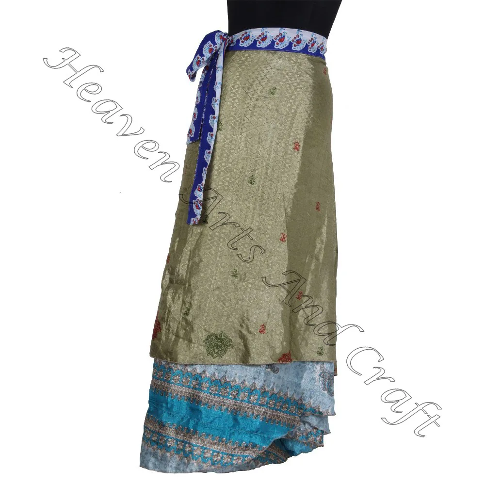 Girls Magic Two Layers Wrap Skirt boho stylish multi color summer wear comfortable fashion boho hippie free size gypsy women