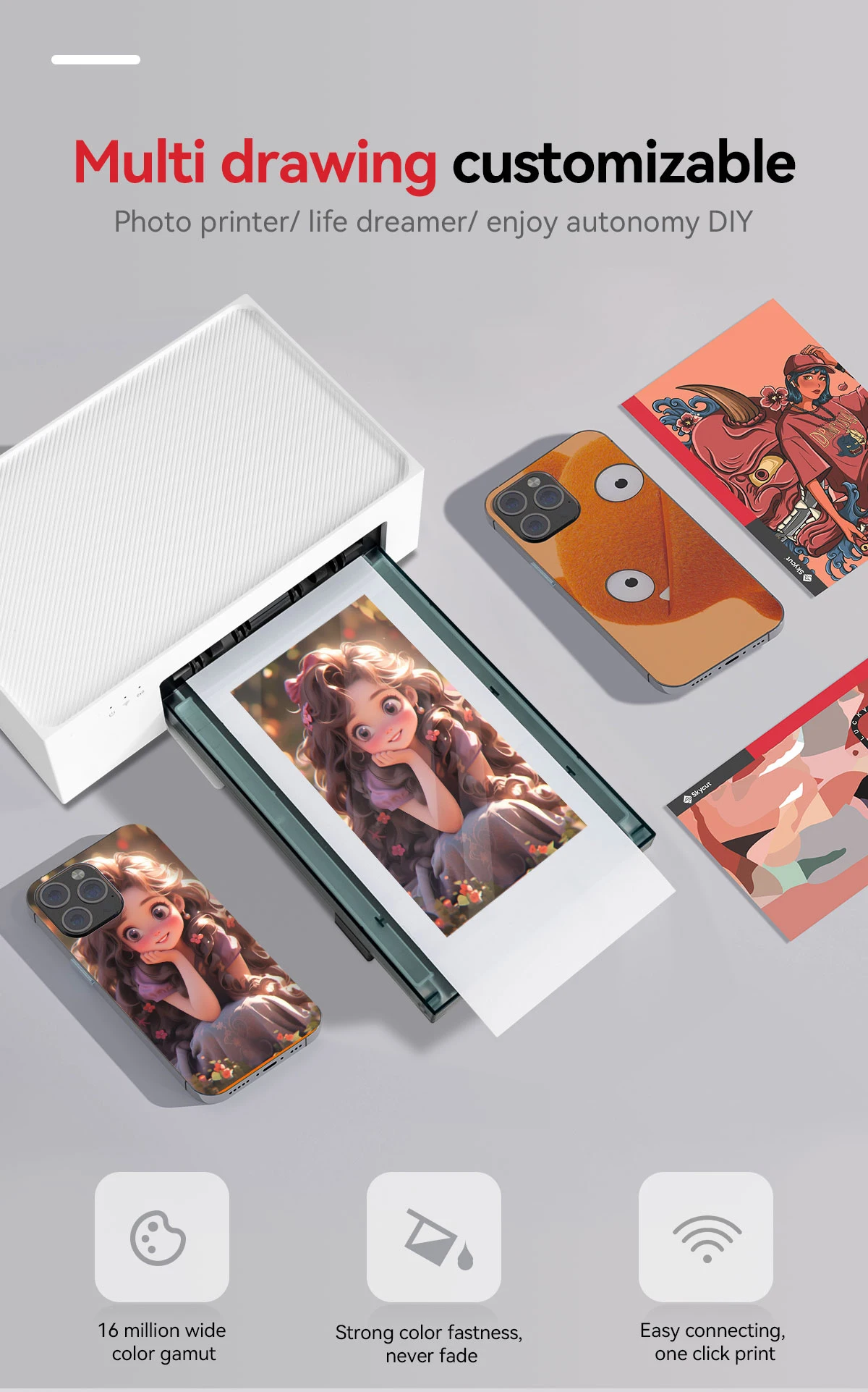 Skycut DHP511 On Site Customization Mobile Skin Phone Cover Printer for Screen Protector Film Cutting Machine