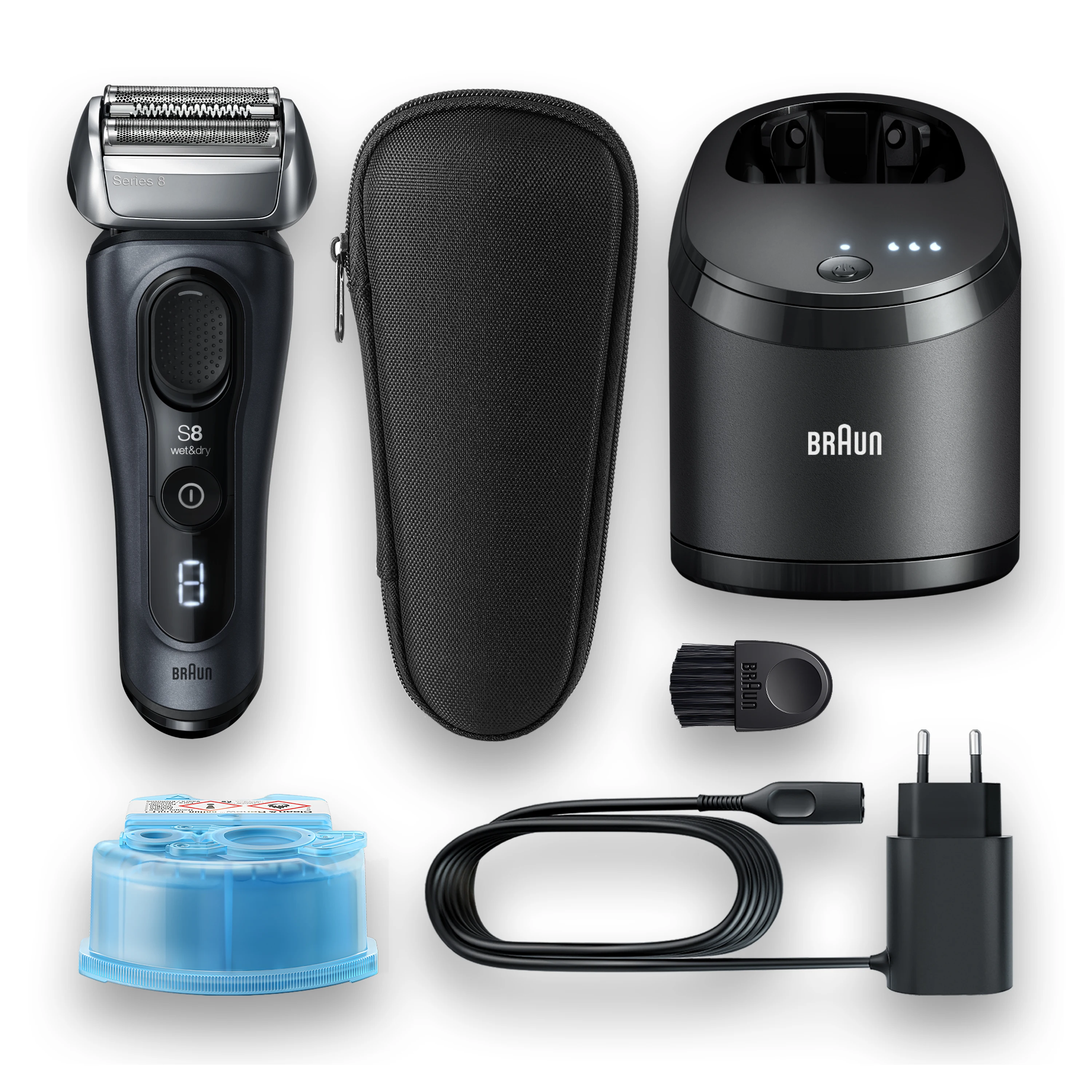 Braun Series 8 8453cc Electric Shaver for Men, 3+1 Head with Precision Trimmer