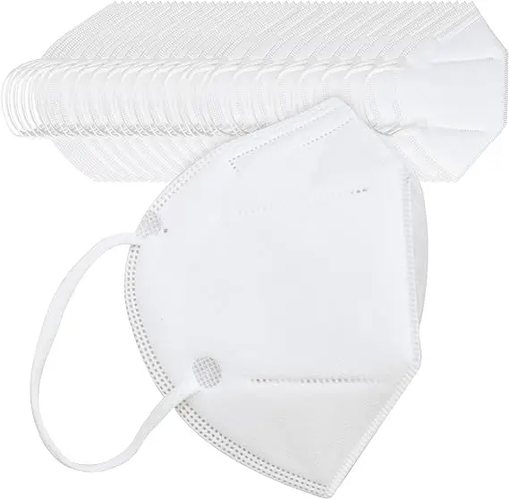 Popular 5 Ply Good Protection Non-Woven Fabric KN95 Masks Medical Grade White KN95 Facemask