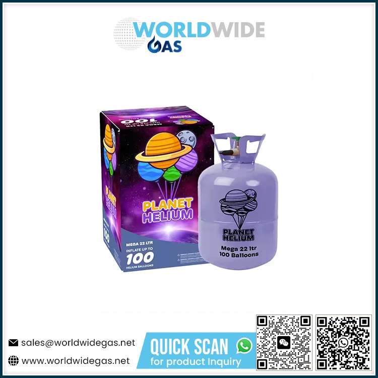 High Pressure 22l helium gas for balloons Made in Europe in Bulk Stock