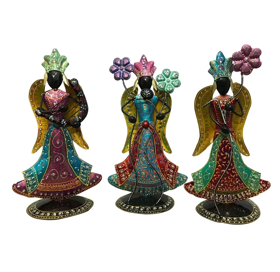 Indian  handicraft  Wholesale factory price Fairy Angel Figurine Showpiece ( Set Of 3  ) For Home Decor /Gifts