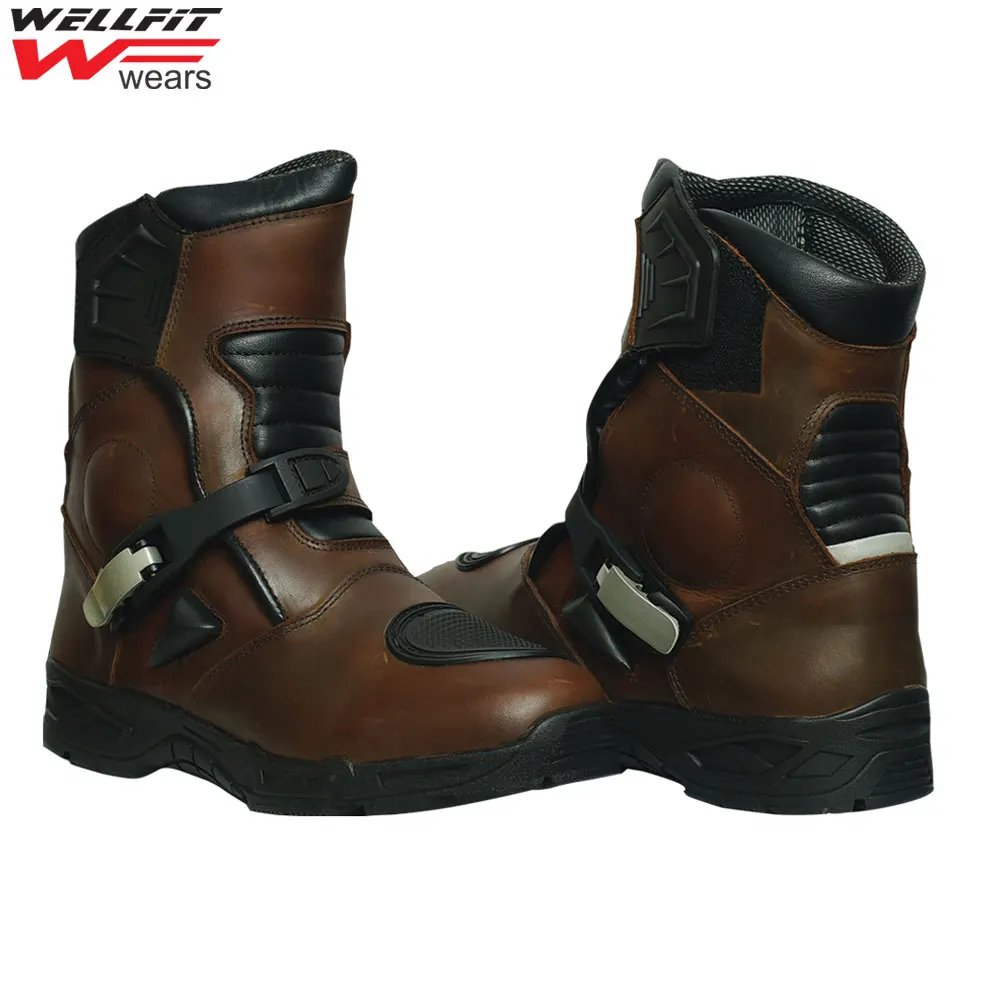 Waterproof Motorbike Boots Racing Boots Riding Leather Motorcycle Shoes Motorcycle & Auto Racing Custom Motorcycle Apparel