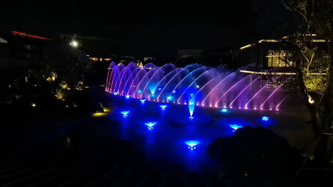40m Music Fountain in the Lake or Pool with Projection and Laser