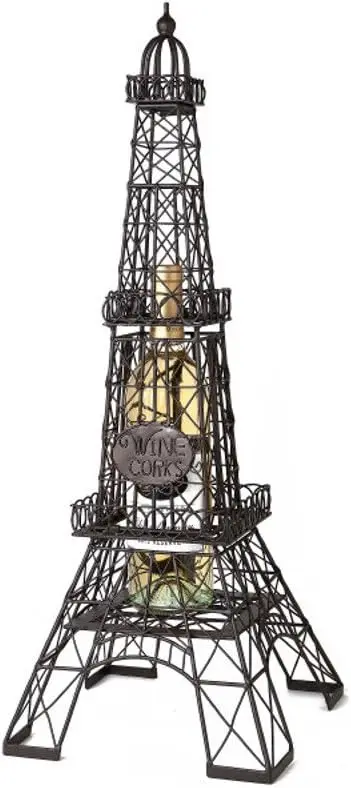 Exclusive Design Manufacturer & Wholesaler Eiffel Tower Metal Iron Wine Cork Holder Wine Holder Wall Mounted Wine Holder