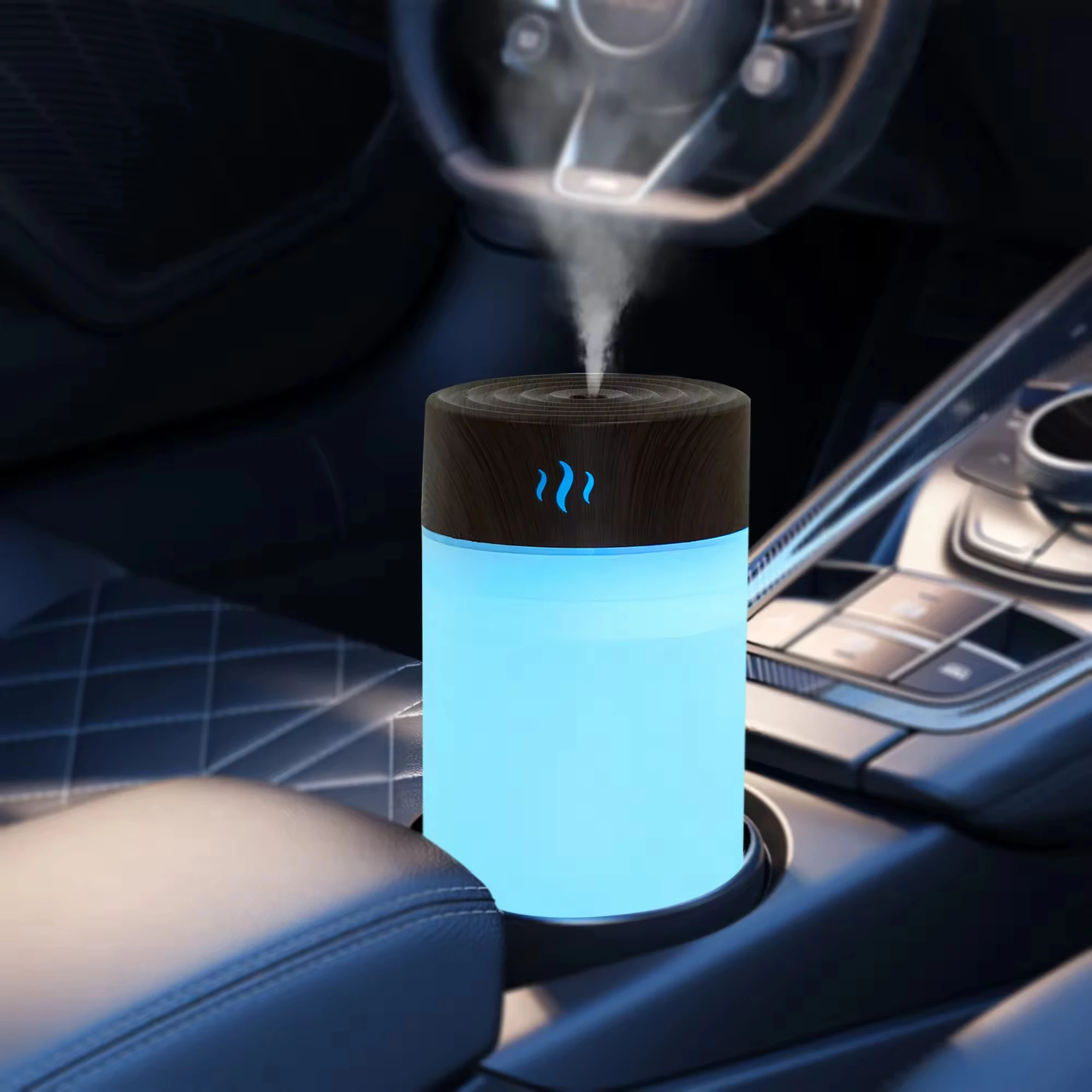 Car Diffuser Humidifier Aromatherapy 225ML Diffuser USB Cold Fog Mini Portable Humidifier Suitable for Car Home