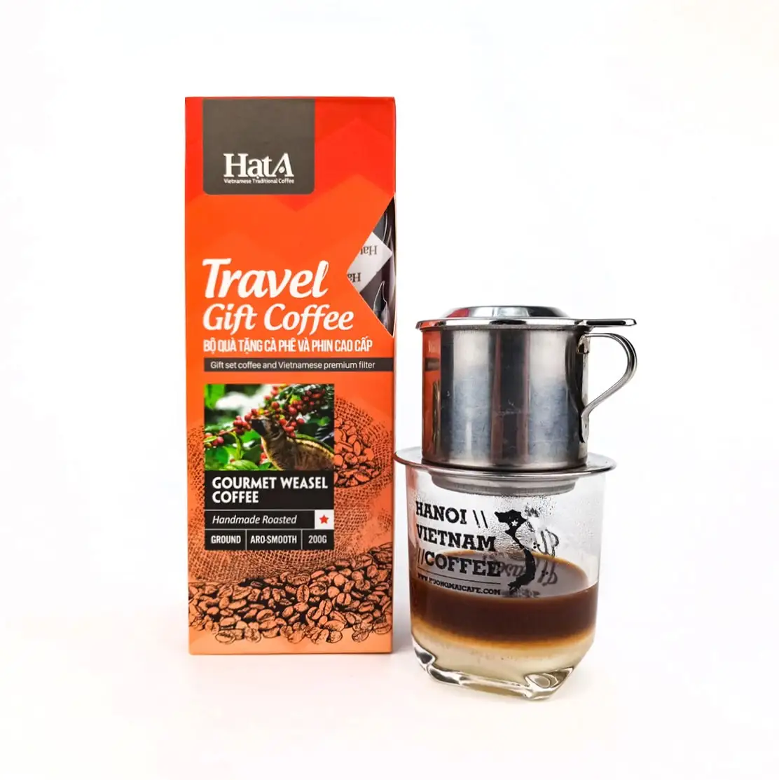 TRAVEL GIFT SET GOURMET WEASEL COFFEE