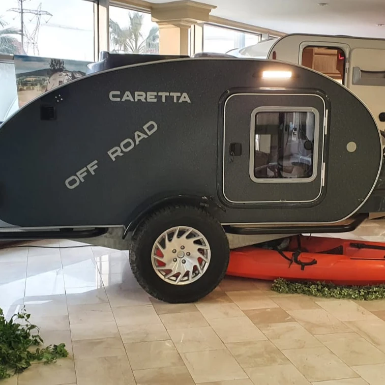 CARETTA OFFROAD TEARDROP RV TRAILER 4x4 LUX AND AGGRESIVE CARAVAN FOR ALL ROAD