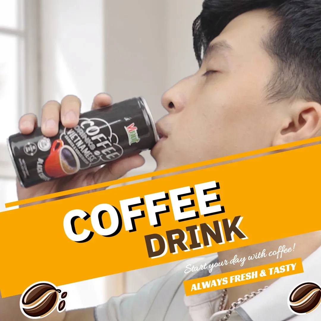 Wholesale Best Price Coffee Drink 250ml Arabica & Robusta Vietnam VINUT | Mocha Latte Cappuccino Iced, Free Sample, Free Design