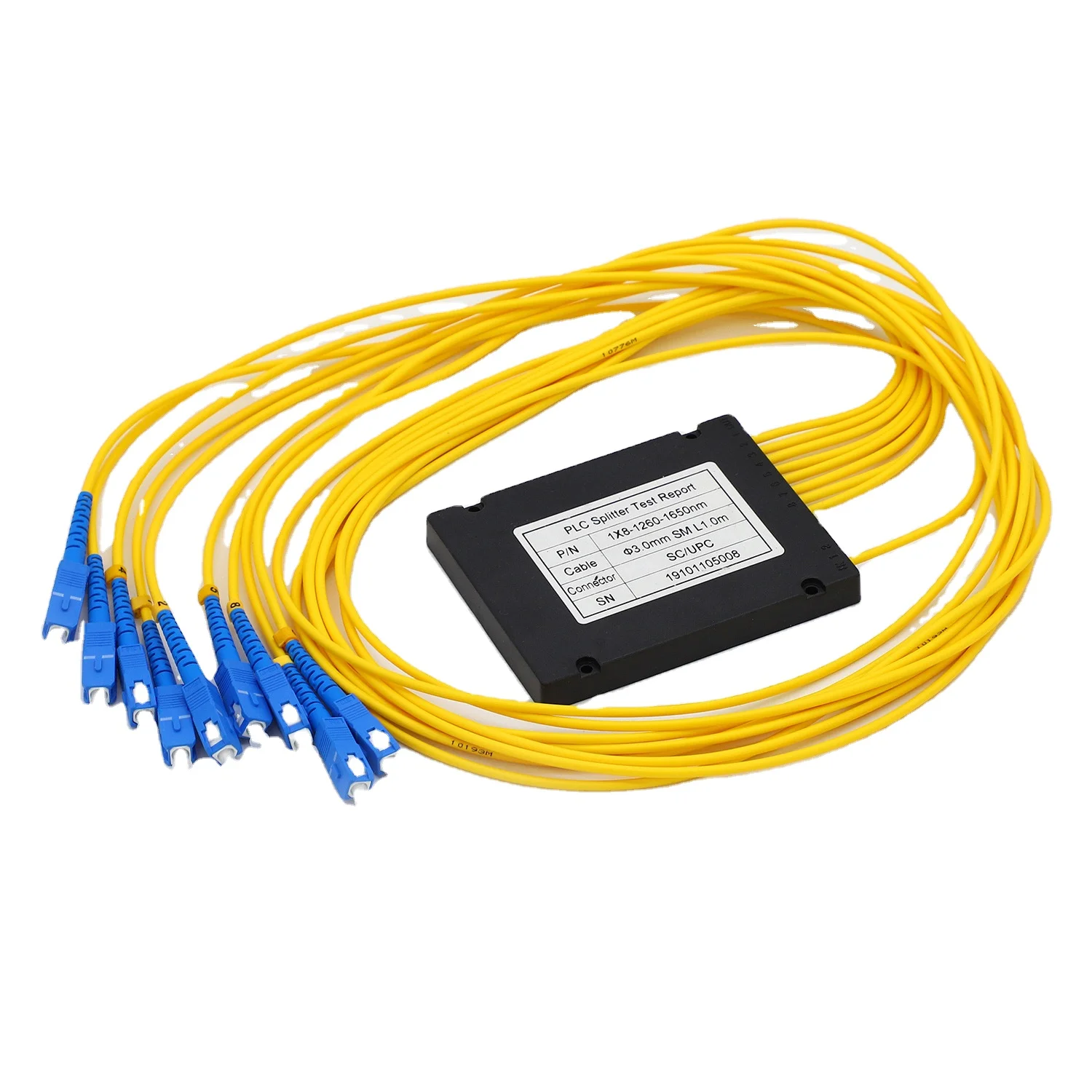 1x4 1x8 1x16 1x32 1x64 Fiber optic equipment 1260 to 1650nm ftth optical fiber plc splitter