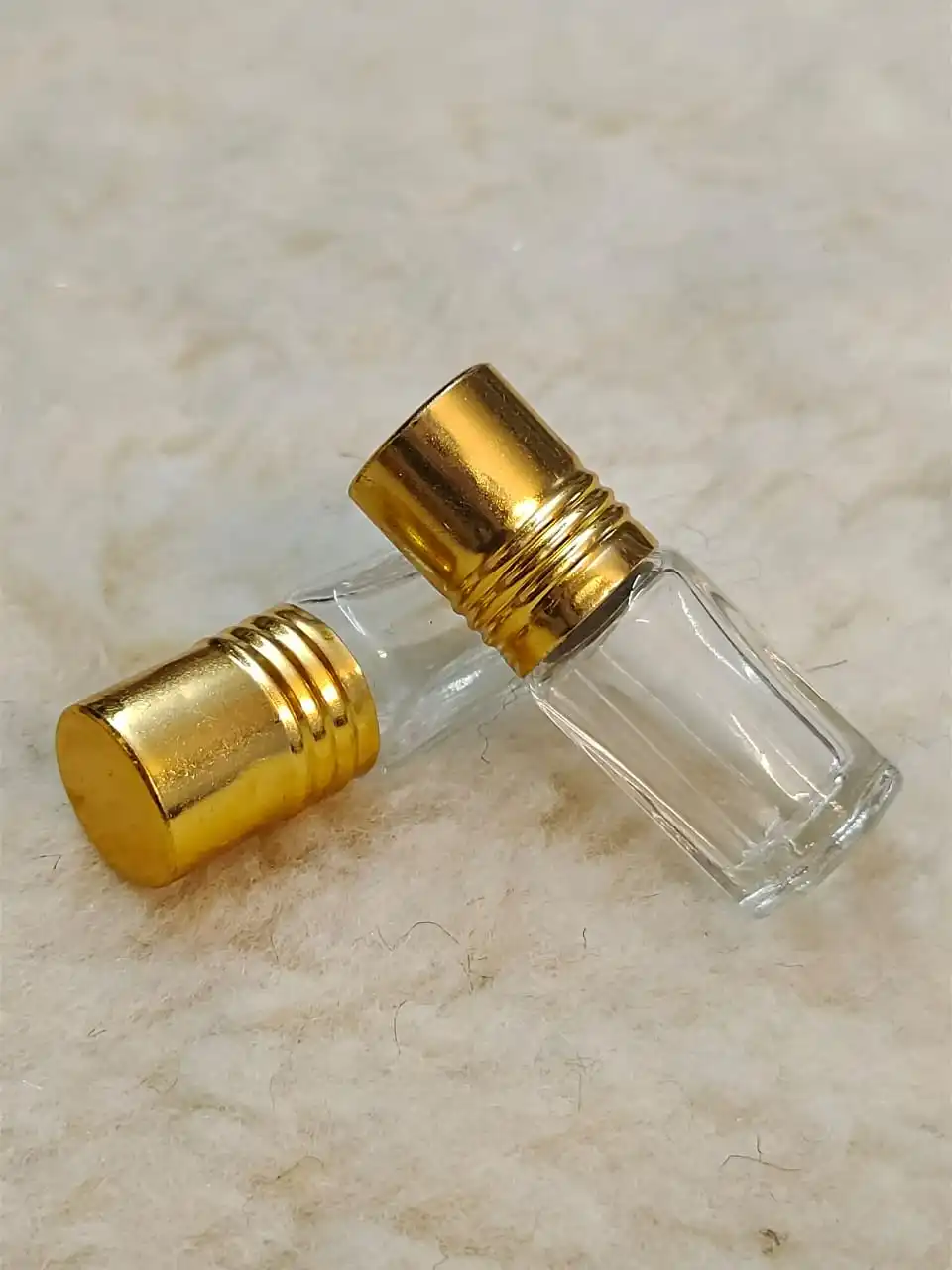 Manaal Enterprises Fancy Design 6ml 8ml Mini Small Refillable Glass Perfume Bottle Roller Glass Serum Bottle Attar Bottle