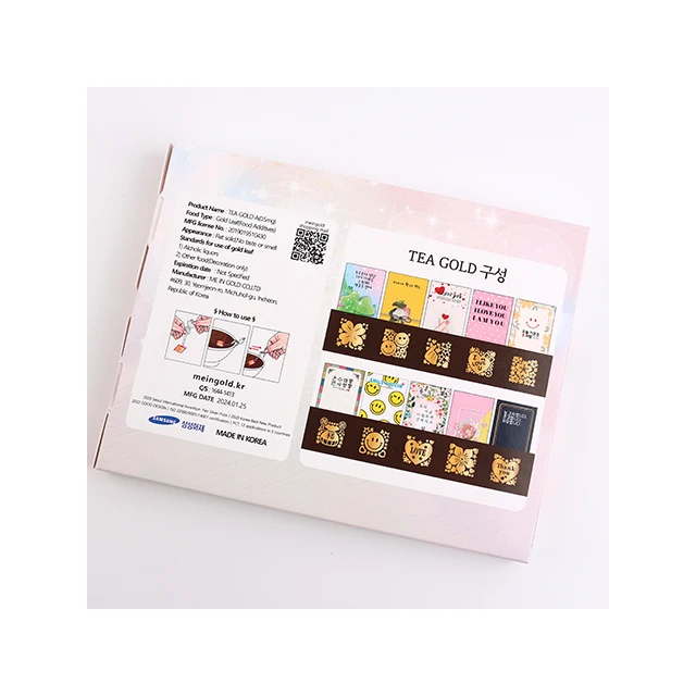 (Me In Gold)- Tea Gold Best Collection 10  premium tea  decoration  popular in Korea enjoy with friend KOTRA