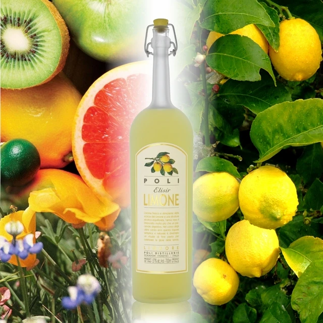Top quality Italian classic Limoncello Poli Elisir Limone Liqueur 700 ml alcoholic digestive traditional beverage for retail