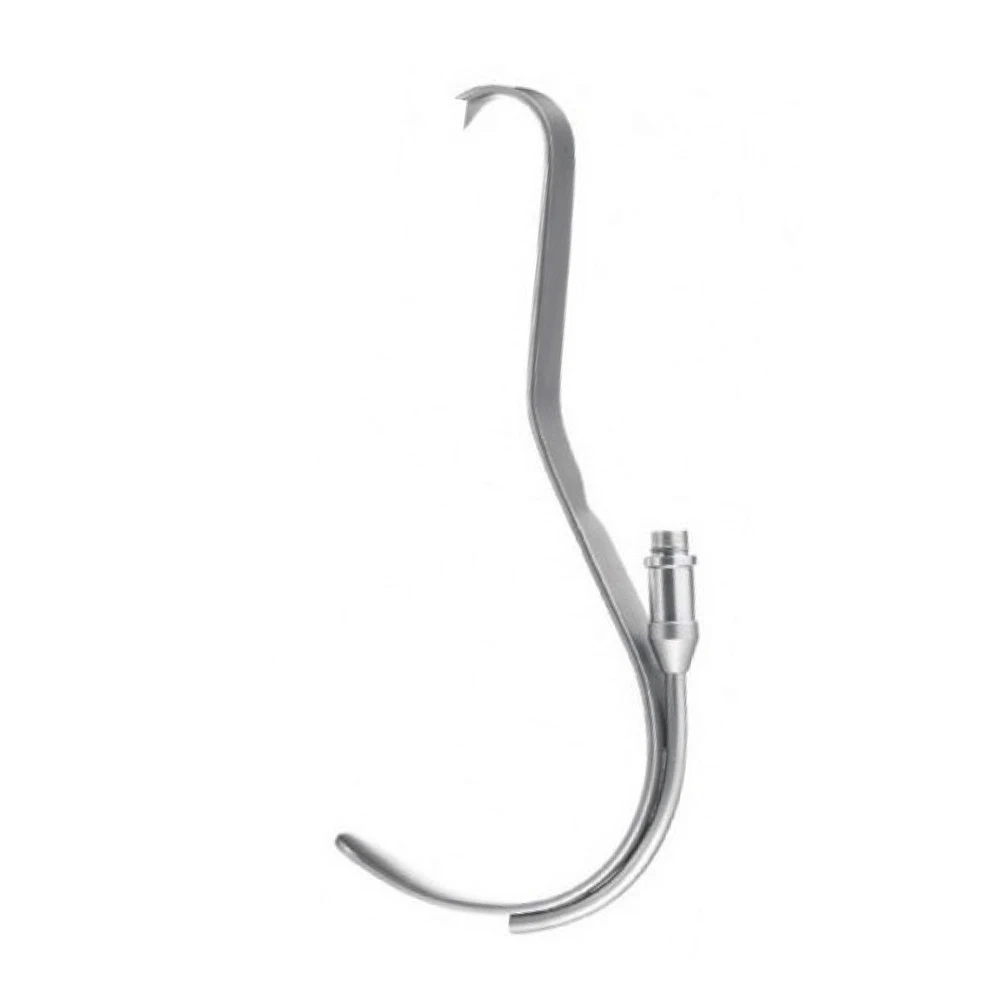 High Grade Tebbetts Breast Retractor Fiber Optic Light Guide And Suction Tube Retractor Stainless Steel Endoscopic Retractor