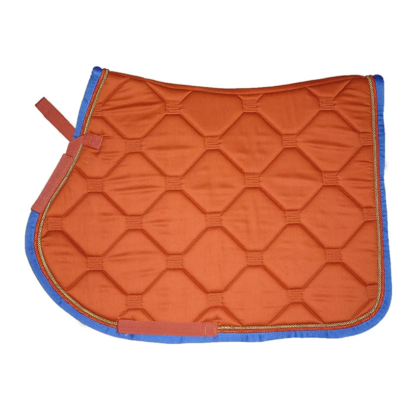 Horse Riding Equipment Honey Comb Lining Side Finished with Polyester Binding Jumping Saddle Pad at Best Competitive Price