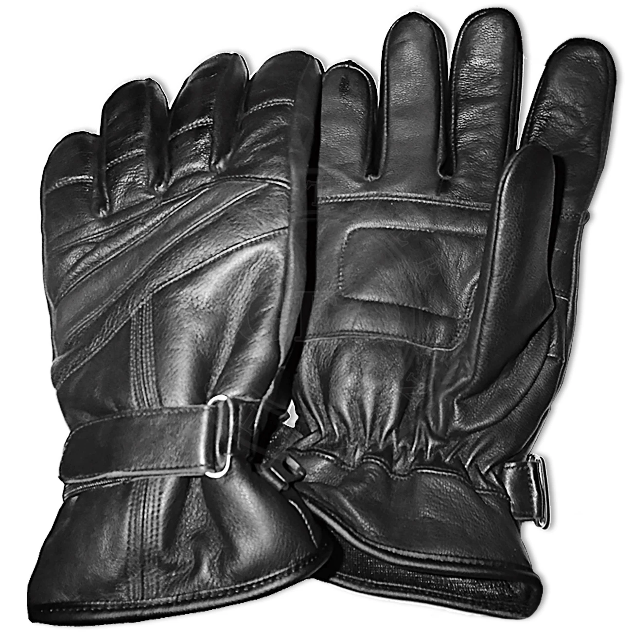 Genuine Sheepskin CP Pieces Black Sheep Leather Gloves