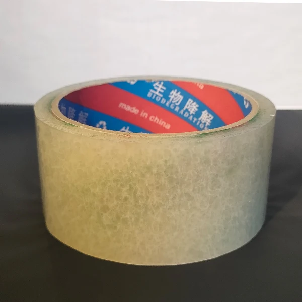 Personalized transparent packing tape self adhesive compostable PLA clear heavy duty packing tape custom logo
