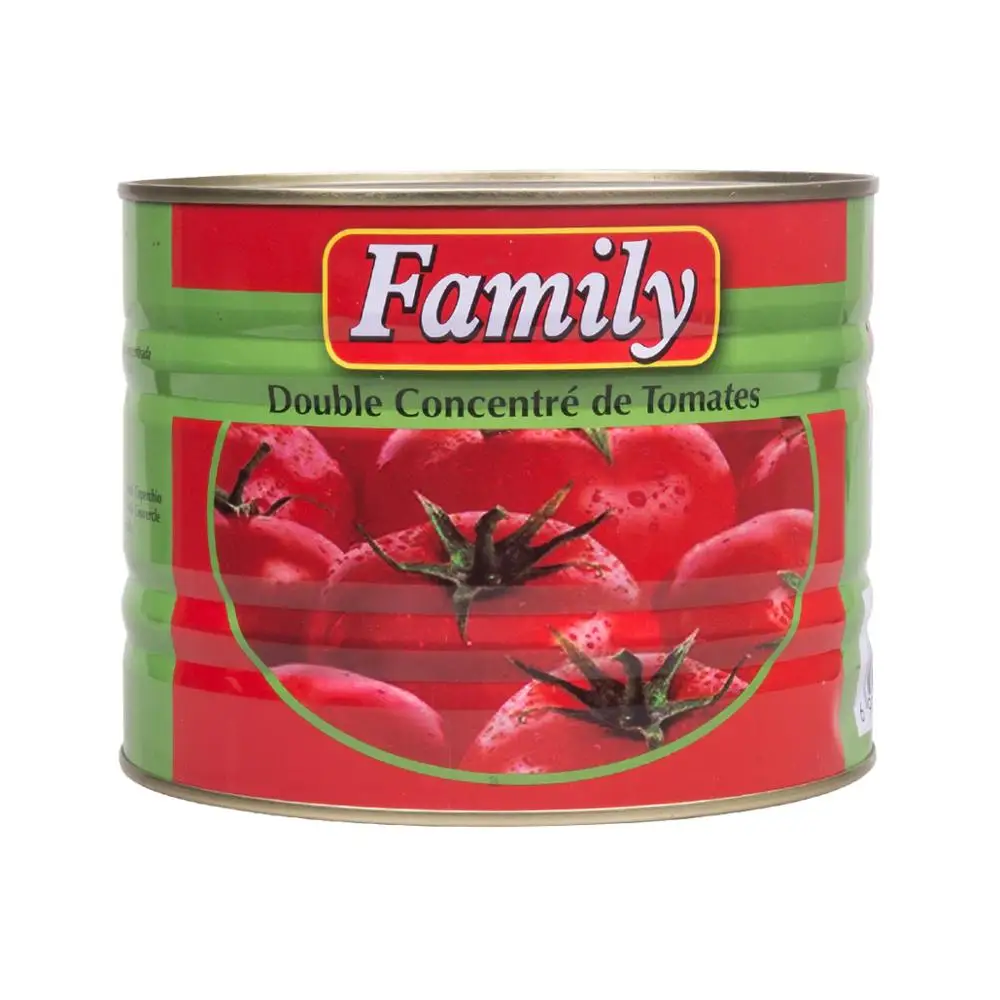 Red Color Double-Concentrated Tomato Paste in Drum Packaging Factory-Ketchup Also Available in Sachet Packaging