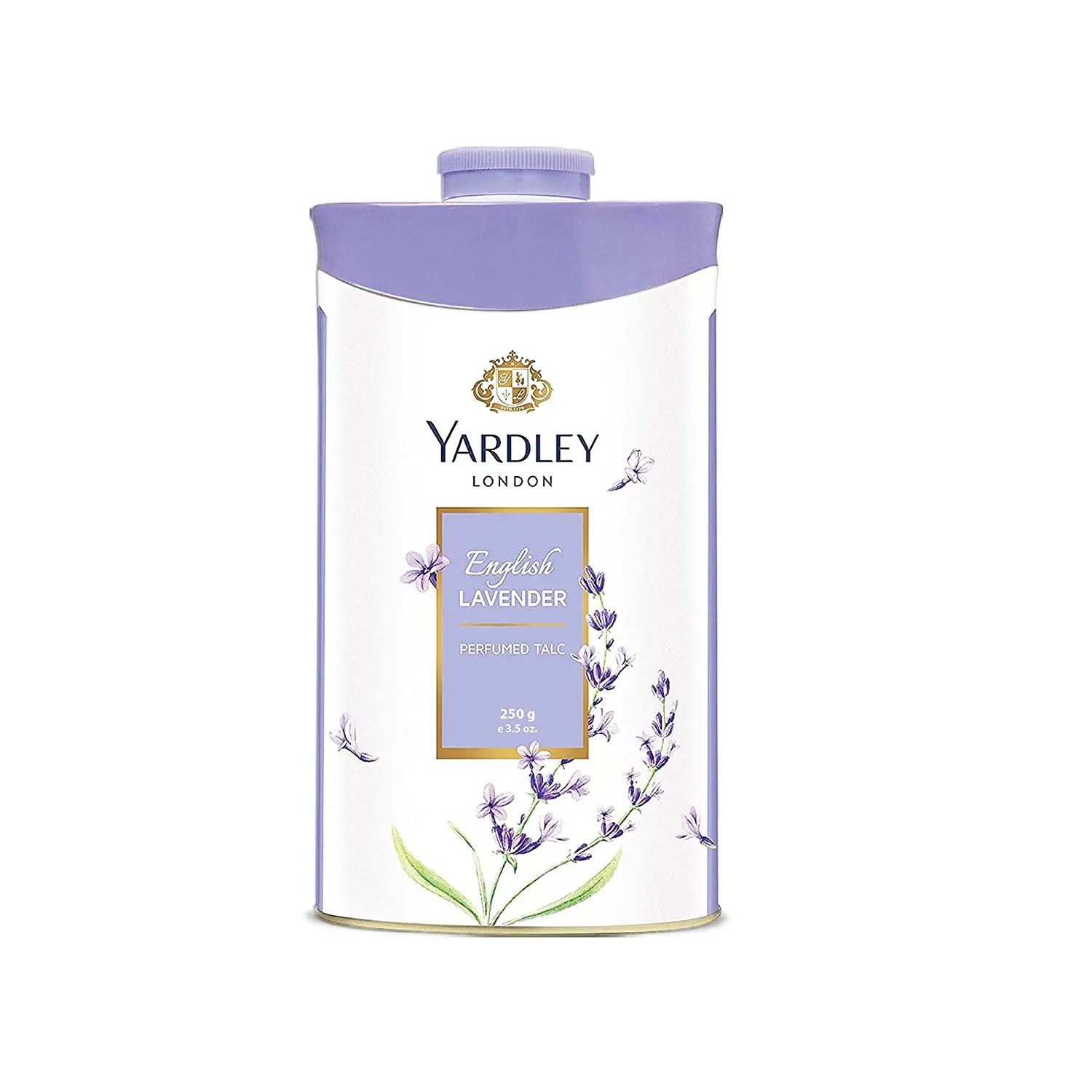 Yardley London Royal Lavender Perfumed Talc for Women 250ml Body Spray with Woodiness Scent