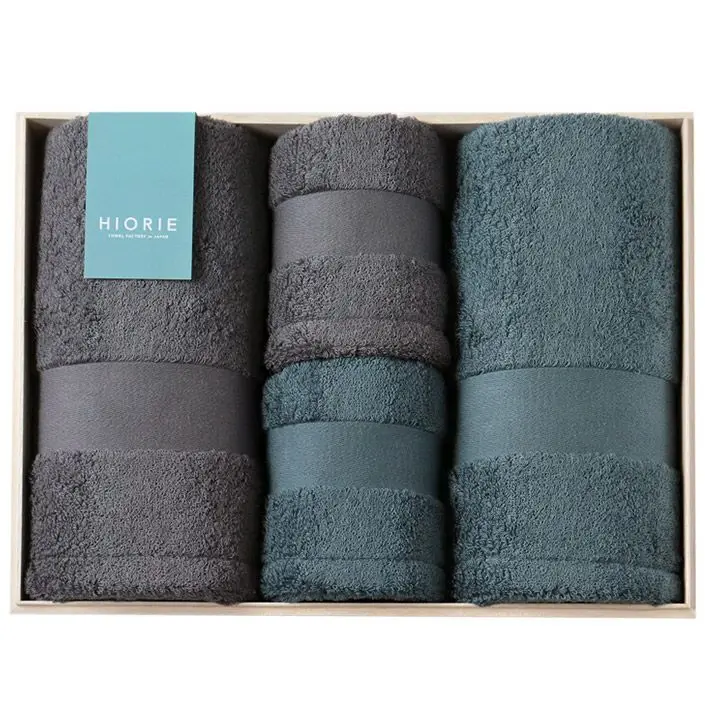 [Gift Set ]Imabari brand Luxury Blue Wooden Box Wrapping made in Japan Gift for New Year Christmas Business Wedding Festival