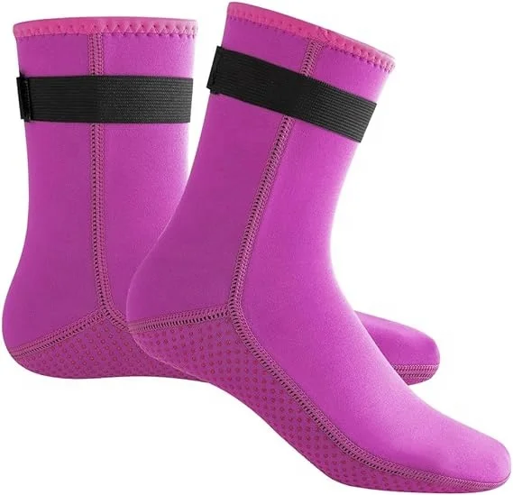 CUSTOM SOCKS 3MM Swimming wetsuit sock protection freediving wet  grip custom made logo waterproof surf neoprene diving socks