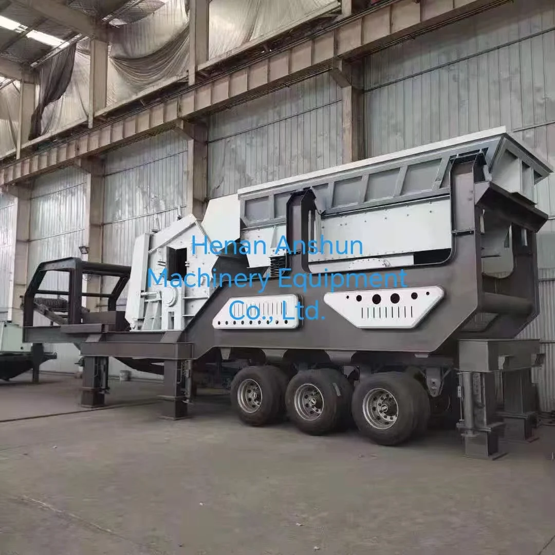 Sales of Wheeled Mobile Impact Crusher Integrated Mobile Crushing Station Stone Crusher Price