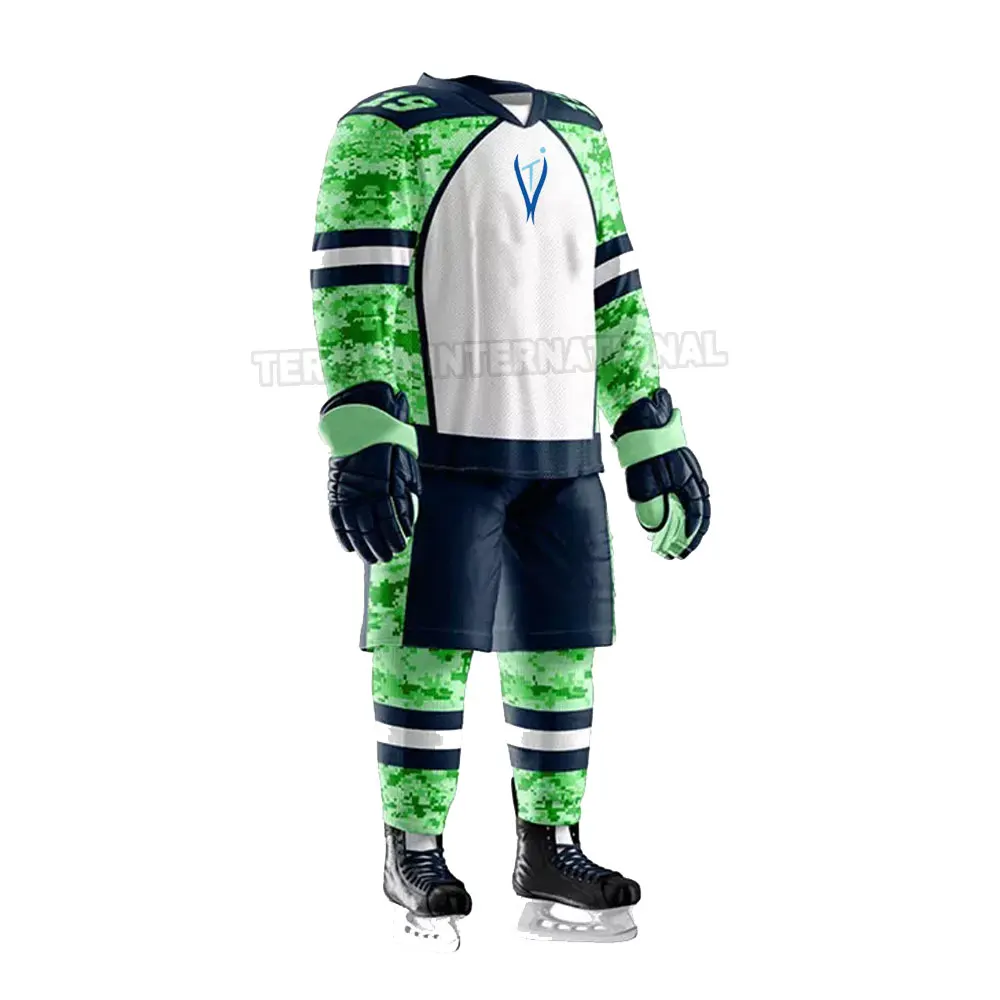 Quick Dry Custom Reversible Ice Hockey Uniform Adults Sportswear Ice Hockey Uniform Best Quality Ice Hockey Uniform