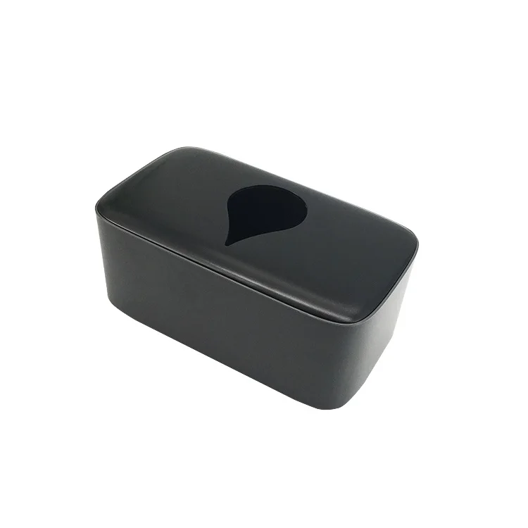 ABS plastic white black grey hotel paper plate and napkin dispenser