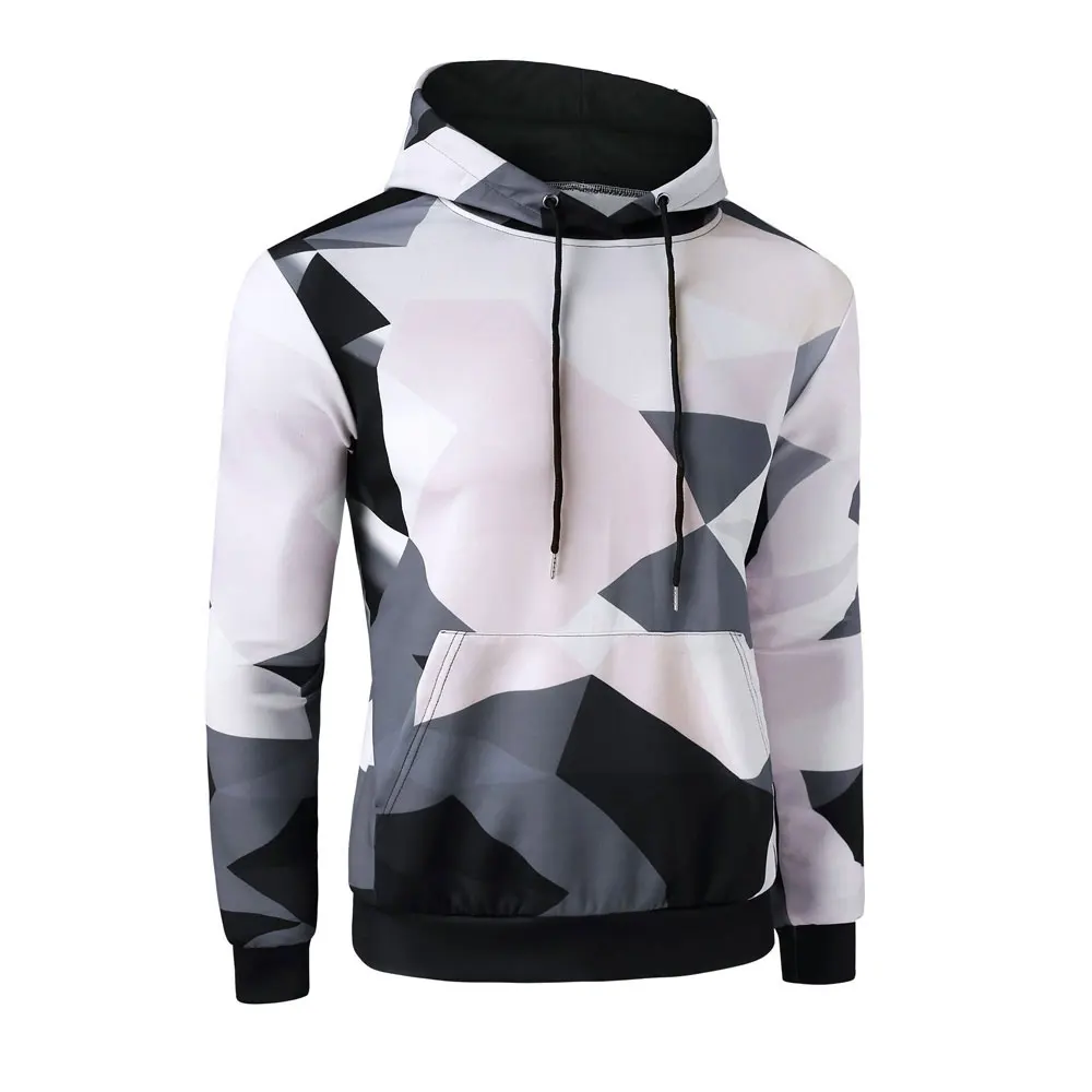 premium quality material Sublimation printing Long Sleeves Sports Wear Fashionable Sublimation Hoodies For Men
