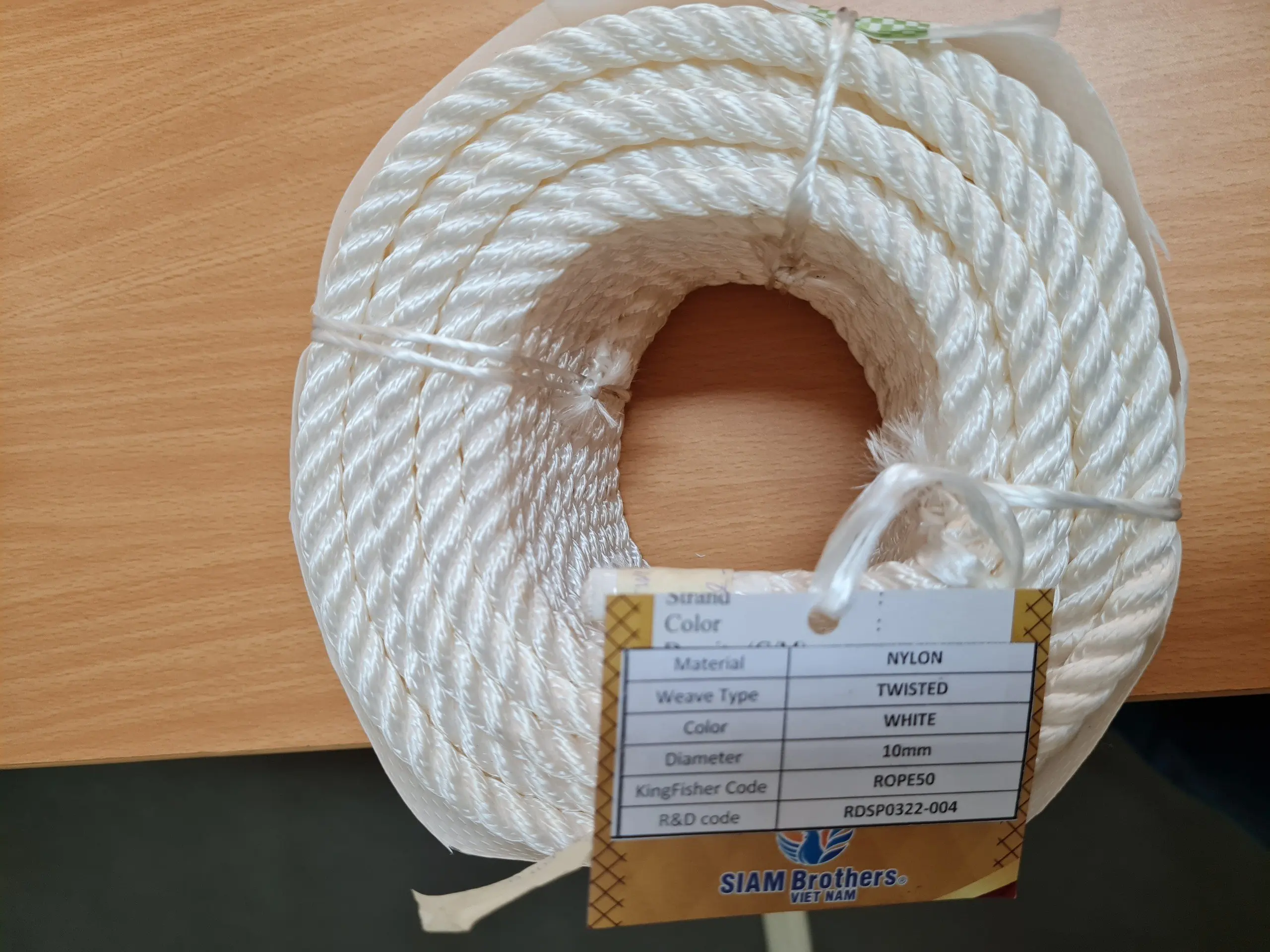 Бренд Siam Brother оптовая продажа витая хлопковая и нейлоновая упаковка 8 мм-20 мм Рыболовная Веревка 10 мм-18 доступны размеры