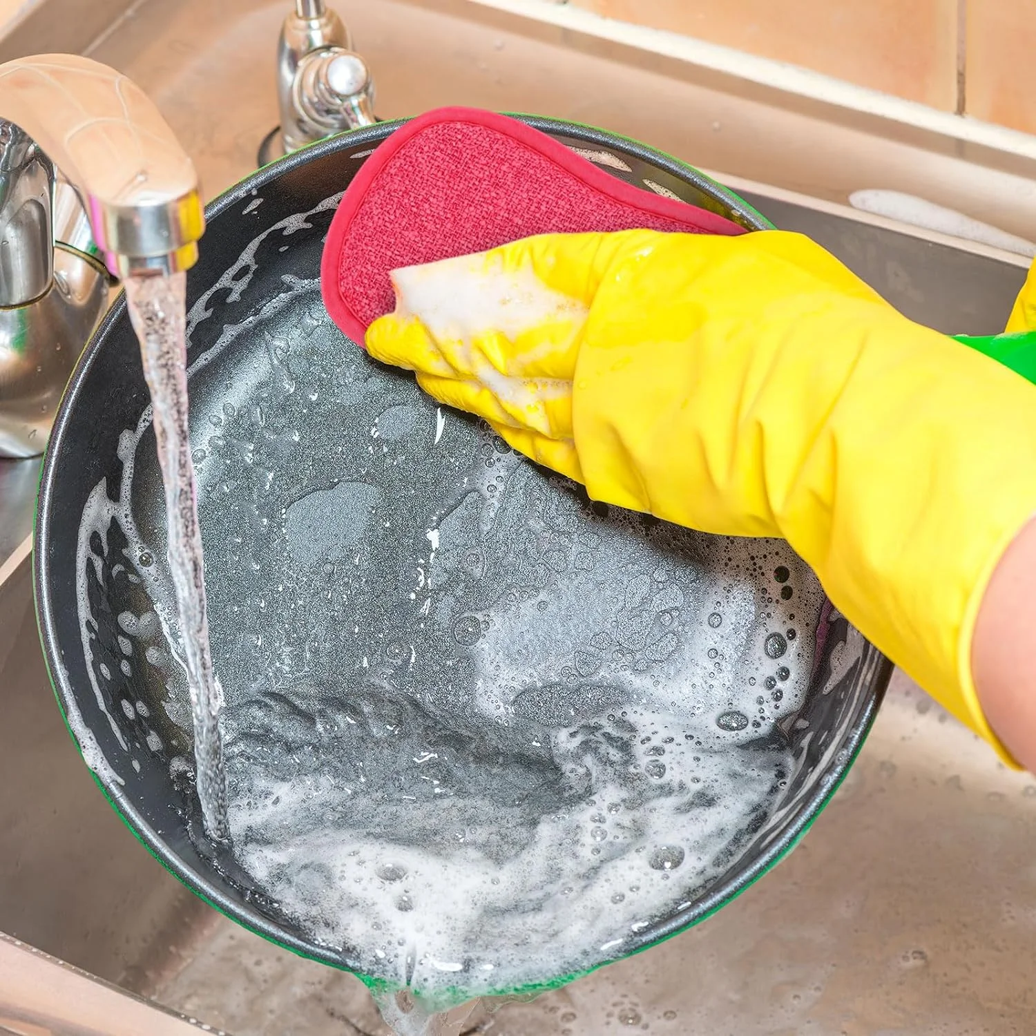 Kitchen Dish washing sponge scrubber Magic nano cleaner dish scrub sponge kitchenware set Double cleaning Sponge pad for kitchen