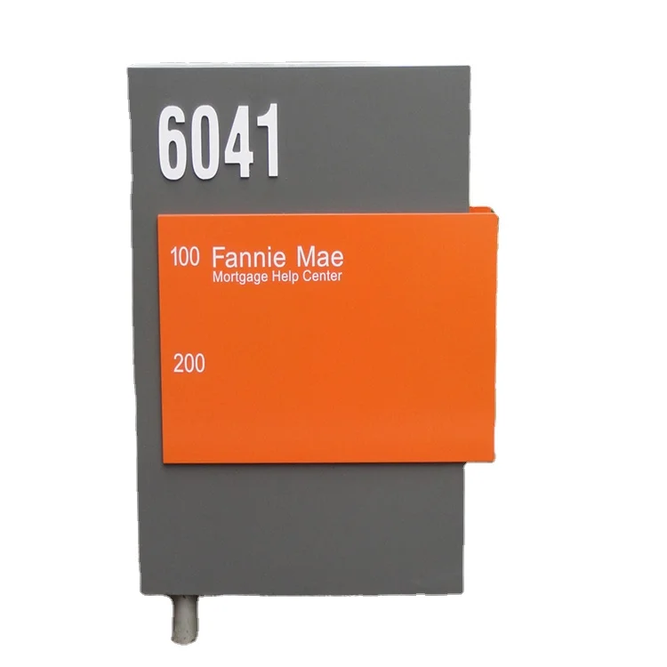 Monument pylon freestanding signage in street side decorate attractive directional and wayfining sign signage outdoor