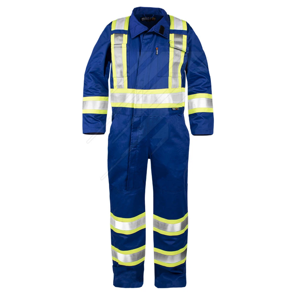 Customizable logo OEM ODM FR Coverall With Reflective Trim Flame Retardant Coverall