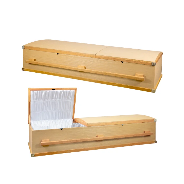 Good Price Caskets And Coffins Funeral Modern Casket Wooden Coffin For Adult Customized Service Eco-friendly Made In Vietnam