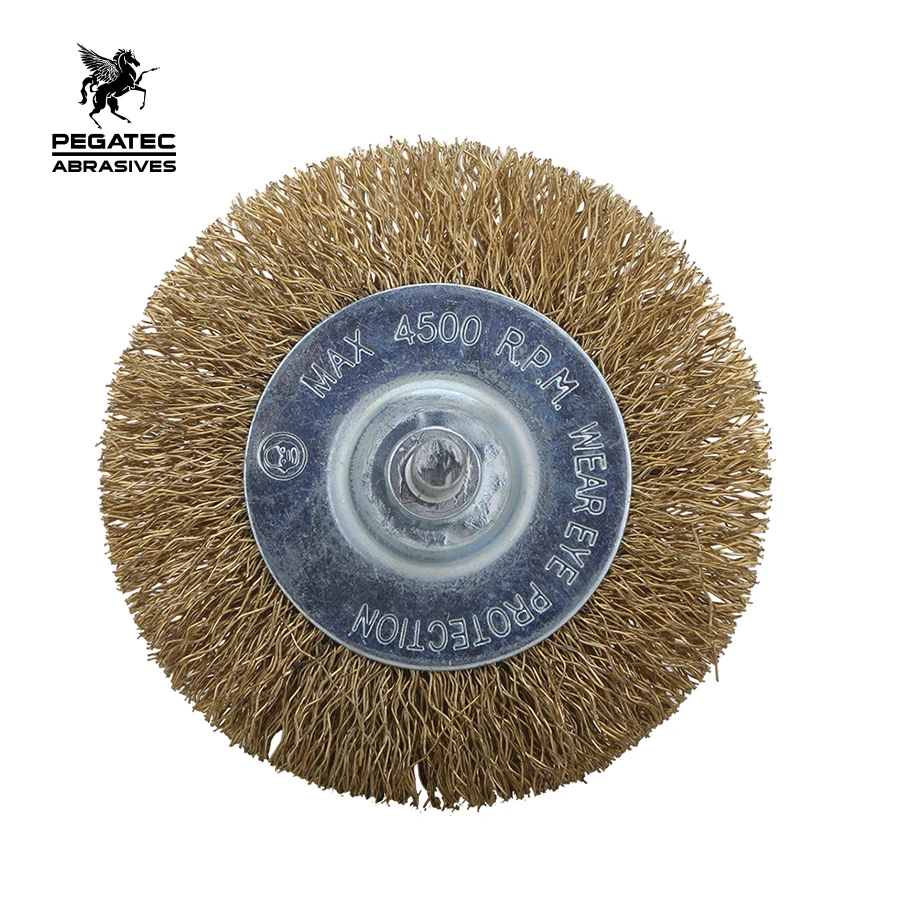 PEGATEC flap steel metal removing round electric tool wire brush