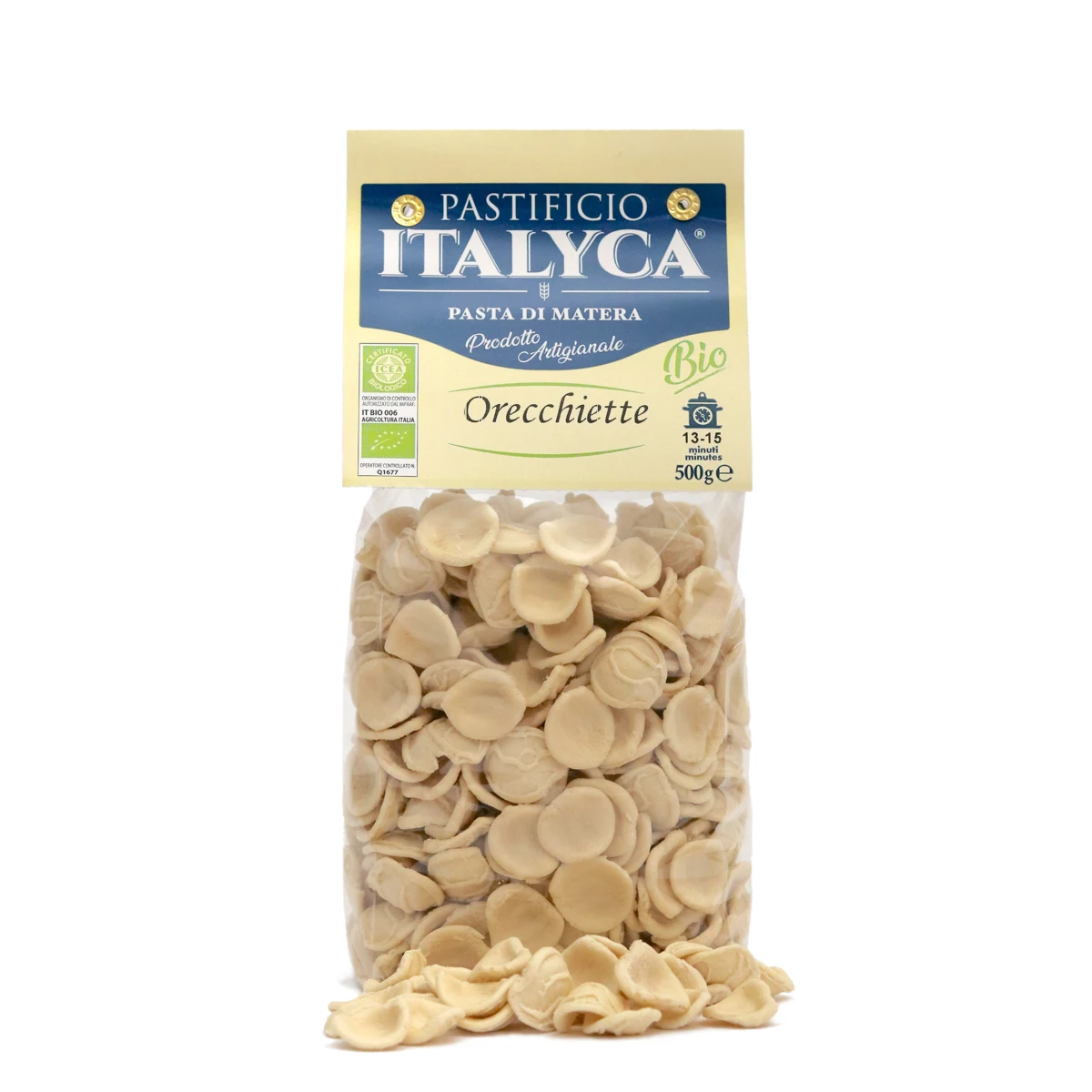 top quality orecchiette 500g certified organic artisanal pasta made in italy italian dry pasta
