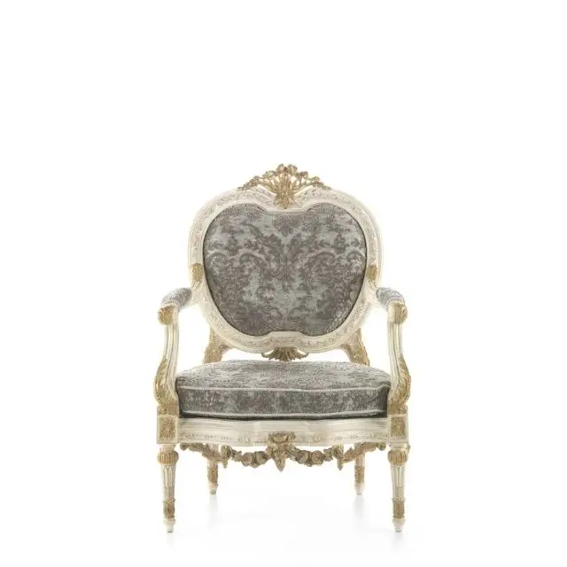 Living room European Classic Luxury Dining Chair Natural Color Durable from Solid Mahogany Teak Wood High Quality Very Strong