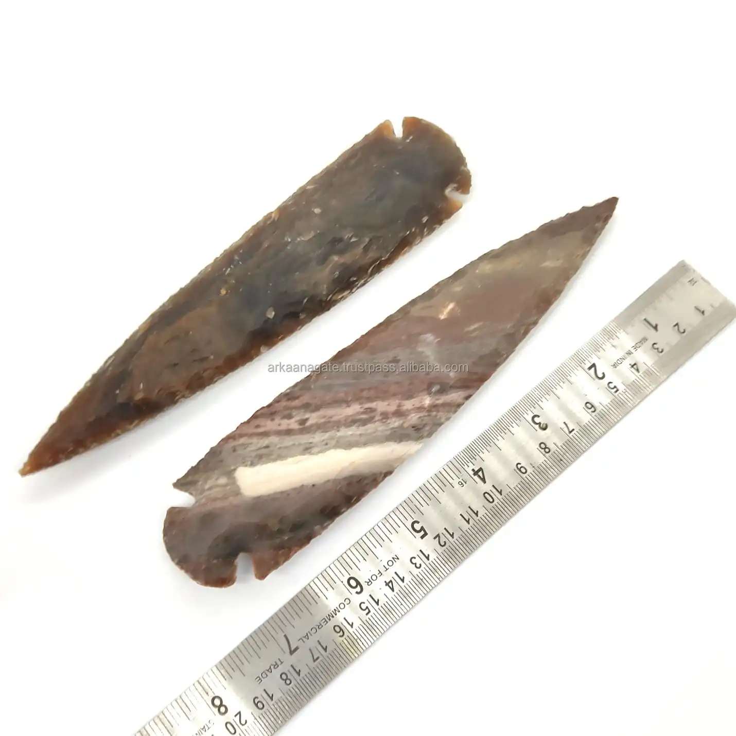 Wholesaler Fancy Jasper Arrowhead Point Spearhead Points chakra crystals healing For Sale